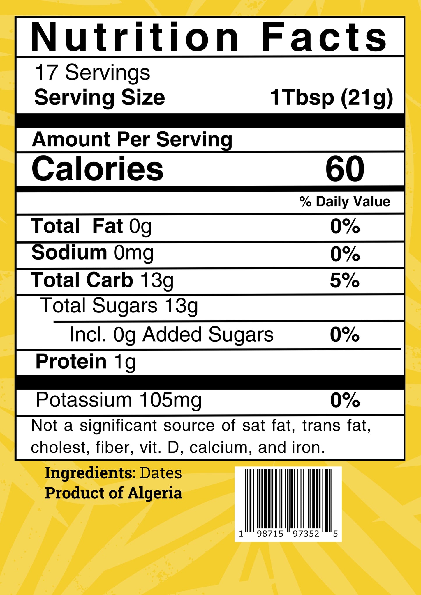 Date Hun-ee 12 oz (27 units)